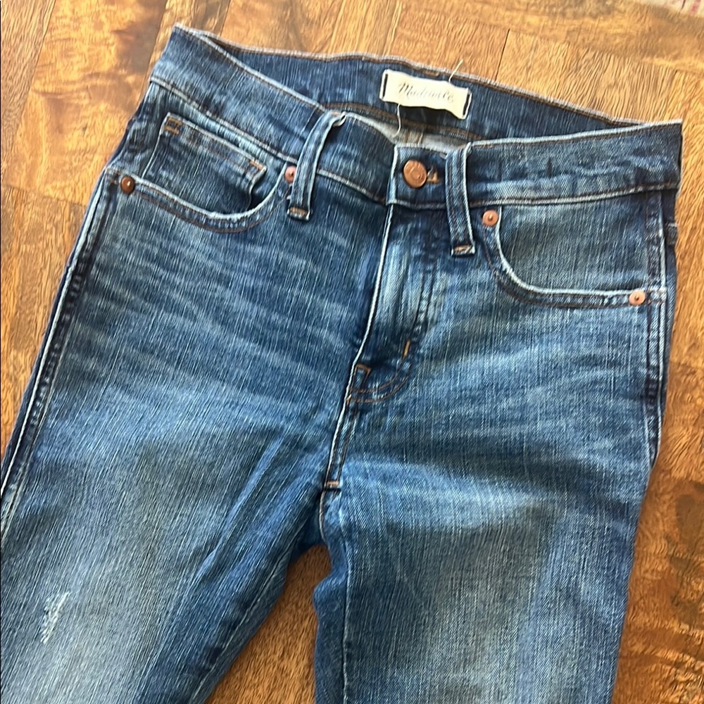 Madewell Blue Denim Skinny Jeans Petite